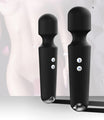 Massage Wand Vibrator - Clitoral Stimulator, Wireless Sextoy, Powerful G-Spot Massager for Women (Black)