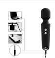 Rechargeable Massage Wand Vibrator - Clitoral Stimulator, Wireless Sextoy, Powerful G-Spot Massager for Women