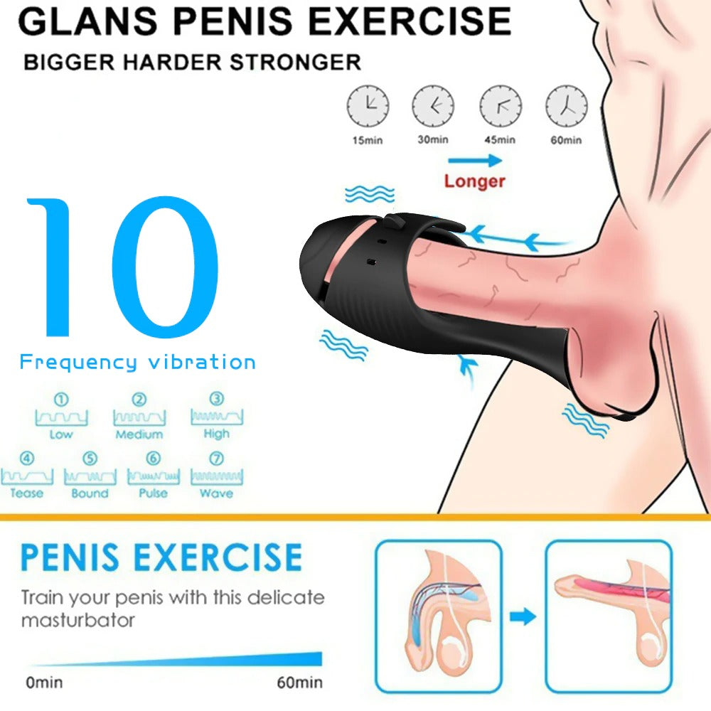 Glans Massage Masturbator - Delay Lasting Trainer for Men Kemelia Glans Massage Masturbator - Delay Lasting Trainer for Men Kemelia