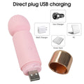 Mini G-spot charging pseudo penis 10 mode AV vibrator female clitoral stimulator