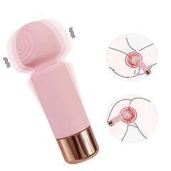Mini G-spot charging pseudo penis 10 mode AV vibrator female clitoral   Kemelia