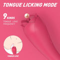 Rose Shape G Spot Vagina Suck Vibrator for Female Nipple Oral Lick Clitori Suction Stimulator