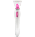 Load image into Gallery viewer, Clit Pump Sucking &amp; Licking Vibrator, 3-in-1 G-Spot Vibrator, Color White
