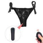 Load image into Gallery viewer, Black Hands Free Quite Vibrate Pants HiddenV ibrating Underwear Vegina Culotte Strap
